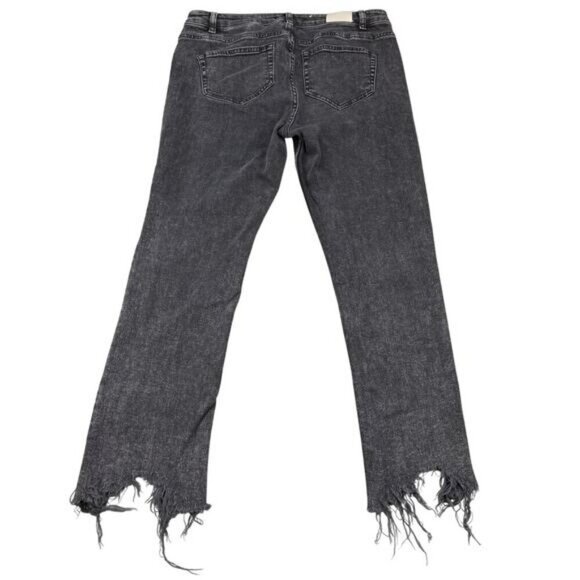 MAJE Anthracite Straight Cut Ripped Jeans Size XL - Picture 3 of 9